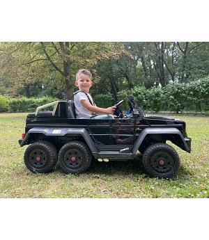 MERCEDES 63, 6 RUEDAS, 4 MOTORES DE 12V, 2 PEDALES (PARA NIÑO Y ADULTO), NEGRO, RC - BNG634X4BLACK